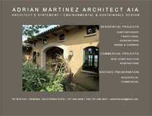 Tablet Screenshot of adrianmartinez-architect.com